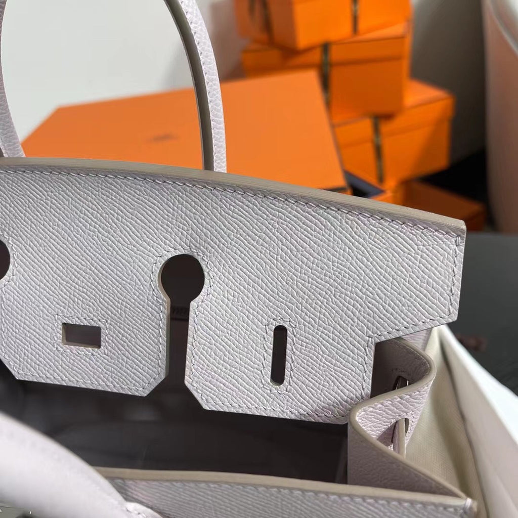 Hermès Birkin 25 Sellier Mauve Pale Epsom Silver Hardware
