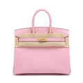 Birkin 25 Sellier Mauve Sylvestre Epsom Gold Hardware