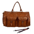 Brown PU Leather Travel Bag