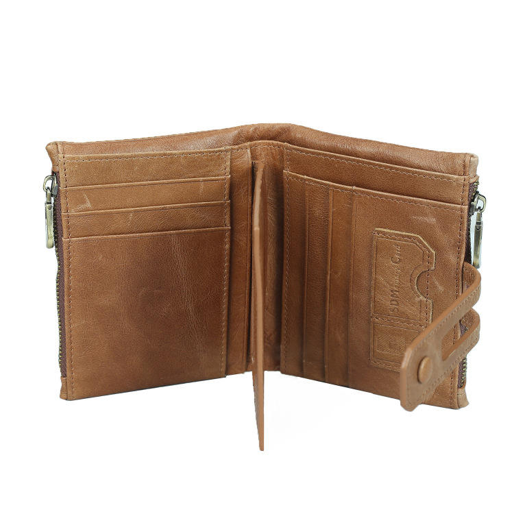 Vintage Brown Leather Key Pouch